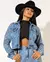 Jaqueta Jeans Cropped Feminina com Aplicação - BE GRINGA