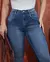Calça Jeans Flare Feminina com Bolso Relogio Diferenciado - BE GRINGA