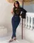 Calça Jeans Skinny Hot Feminina Cintura Alta Zíper Barra