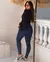 Calça Jeans Skinny Hot Feminina Cintura Alta Zíper Barra - BE GRINGA