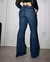 Calça Jeans Flare Feminina Cintura Média Básica - BE GRINGA