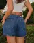 Shorts Jeans Mom Feminino Cintura Alta com Cinto - BE GRINGA