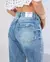Imagem do Calça Jeans Feminina Reta Cintura Alta Ana Castela