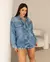 Jaqueta Jeans Feminina Oversized Ana Castela