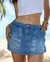 Shorts Saia Jeans Feminino com Prega na internet