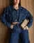 Jaqueta Jeans Over Feminina Cropped - BE GRINGA