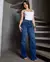 Calça Jeans Wide Leg Fem Sky Escuro - comprar online