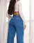 Calça Jeans Wide Leg Feminina com a Barra Dobrada na internet