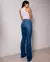 Calça Jeans Flare Feminina Cintura Alta na internet