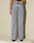 Calça Jeans Wide Leg Feminina Cintura Alta Básica com Elastano - BE GRINGA