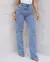 Calça Jeans Feminina Wide Leg Basica Cintura Alta - loja online