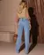 CALÇA JEANS WIDE LEG FEMININA CINTURA ALTA BÁSICA - BE GRINGA