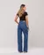 CALÇA JEANS WIDE LEG BÁSICA ALGODÃO - loja online