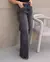 Calça Jeans Feminina Wide Leg Básica Cintura Alta na internet