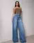 Calça Jeans Wide Leg Feminina Relaxed Cintura Baixa - comprar online