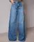 Calça Jeans Wide Leg Feminina Relaxed Cintura Baixa - BE GRINGA