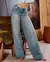 Calça Jeans Wide Leg Feminina Relaxed Cintura Baixa na internet