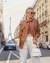 CAMISA MATERIAL SINTÉTICO OVER SIZE FEMININA TOFFEE