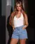 Shorts Jeans Feminino Mom com Cinto Cintura Alta - comprar online