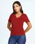 Imagem do Baby Look Gola em V Feminina Premium