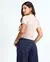 Imagem do Baby Look Gola Alta Feminina Cropped Premium