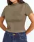Baby Look Gola Alta Feminina Cropped Premium - BE GRINGA