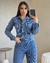 JAQUETA JEANS COTELÊ FEMININA CROPPED
