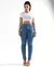 Calça Jeans Mom Feminina Cintura Alta Básica com Elastano-Media - comprar online