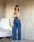 CALÇA JEANS WIDE LEG FEMININA CINTURA ALTA COWBOY RASGOS - comprar online