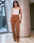 Imagem do CALÇA SARJA RETA FEMININA CINTURA ALTA BÁSICA