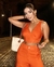 TOP VISCOSE FEMININO ZÍPER TRASEIRO - LARANJA