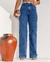 Calça Jeans Wide Leg Feminina Cintura Alta com Cinto - comprar online