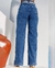 Calça Jeans Wide Leg Feminina Cintura Alta com Cinto - BE GRINGA