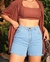 Shorts Jeans Mom Feminino Cintura Alta Básico - comprar online