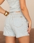 Shorts Jeans Feminino Mom Listrado Cintura Alta na internet