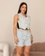 Shorts Jeans Feminino Mom Listrado Cintura Alta - comprar online