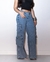 Calça Jeans Wide Leg Feminina Relaxed Cargo - BE GRINGA