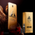 Frasco de perfume One Million Elixir de Paco Rabanne, con diseño dorado y elegante, junto a su caja de presentación.