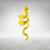 Imagen de Anillo Ajustable Retro Serpiente Grande