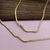 Colar Riviera e Fita com Pingente Onda Banhado a Ouro 18K - comprar online
