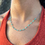 Choker Tubinhos Verde Água Aço Inoxidável - comprar online