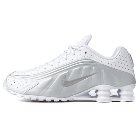 Shox R4 Branco C/ prata
