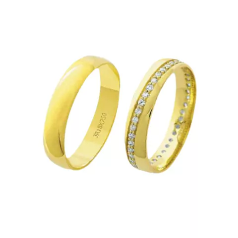 Aliança Forever Us em Ouro 18k, 4,5mm