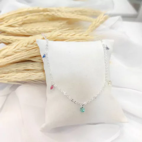 Pulseira Colorida Folheada à Prata