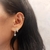 Duo de Brincos Coração e Argola Zircônia Folheado a Prata - comprar online