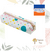 Estojo para lápis/caneta colorido bolas com zíper - BRW