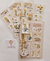 Kit Adesivos Selos Florais - 4 cartelas - loja online