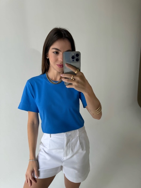 T Shirt Gola Baixa Azul Bic