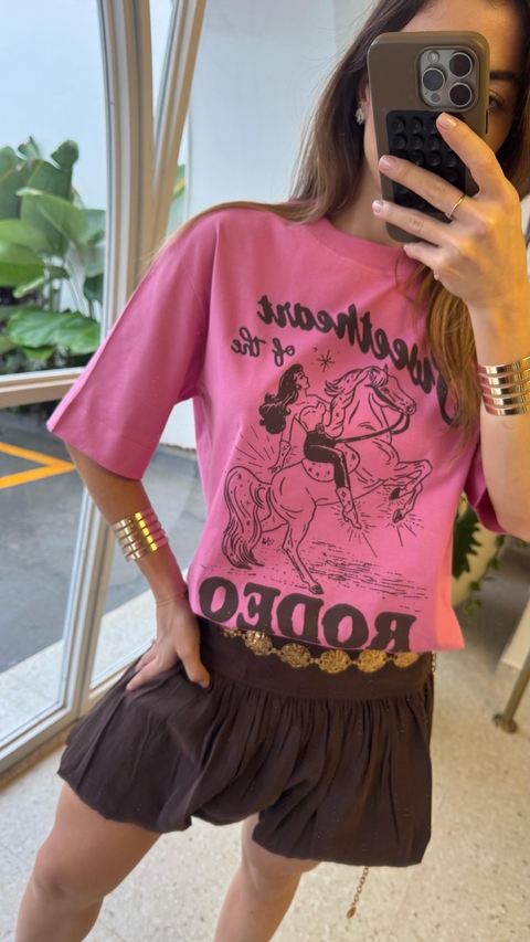 Maxi tee Rodeo Pink - comprar online