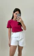 T Shirt Gola Baixa Magenta